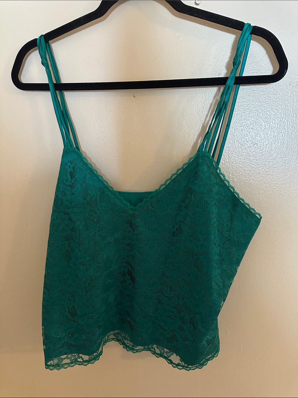 Victoria's Secret Gold Label  Floral Lace Camisole Adjustable Strap Women's L
